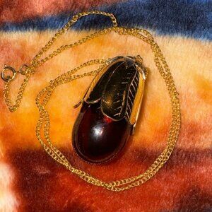 Vintage Avon Eggplant Necklace